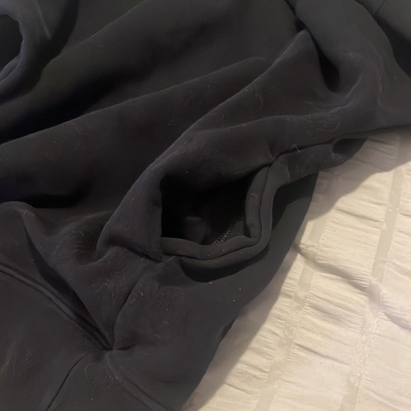 TNA Aritzia Cozy Fleece Mega Mock Sweatshirt black size 2 - Picture 5 of 7